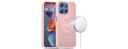 For Moto G 5G 2025/2026 - G Play 2026 - [Magnetic Circle] Smooth Safe Matte Feel Hybrid Case - Light Pink