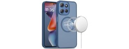 For Moto G 5G 2025/2026 - G Play 2026 - [Magnetic Circle] Smooth Safe Matte Feel Hybrid Case - Navy Blue
