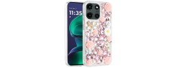For Moto G 5G 2025/2026 - G Play 2026 - Rose Flower Full Diamond Bling Stones - Pink