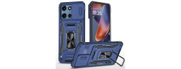 For Moto G 5G 2025/2026 - G Play 2026 - Tough Hybrid With Ring Stand Case - Dark Blue