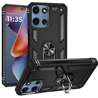 For Moto G Power 2026/2025 Luxury Wallet Card ID Zipper Money Holder Case Cover - Black