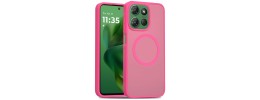 For Moto G Power 2026/2025 [Magnetic Circle] Smooth Safe Matte Feel Hybrid Case - Hot Pink