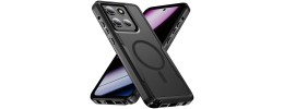 For Moto G Power 2026/2025 Tough Hybrid With Ring Stand Case - Black