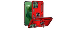 For Moto G Power 2026/2025 Tough Hybrid With Ring Stand Case - Red
