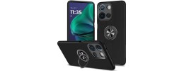 For Moto G Stylus 5G 2025 Diamond [Magnetic Circle] with CD Pattern Hybrid - Black