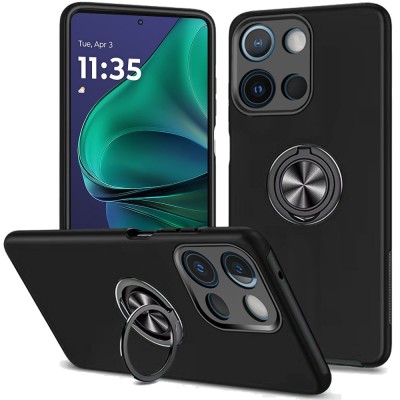 For Moto G Stylus 5G 2025 Diamond [Magnetic Circle] with CD Pattern Hybrid - Black