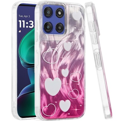 For Moto G Stylus 5G 2025 Double Layer Design IMD TPU Case - L