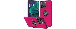 For Moto G Stylus 5G 2026/2025 CHIEF Oil Painted Magnetic Ring Stand Hybrid Case Cover - Pink