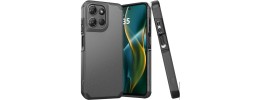For Moto G Stylus 5G 2026/2025 Fearless Tough HQ Metallic Hybrid with Camera Ring Stand [Magnetic Circle] Case - Gray
