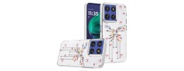 For Moto G Stylus 5G 2026/2025 Pearls Epoxy Glitter Ornaments Design Chrome Edged Case - 7