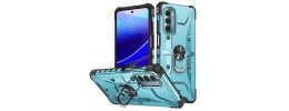 For Moto G 5G 2022 Multi-Functional Card Magnetic Ring Stand Hybrid Camera Case Cover - Blue