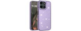 For Motorola Edge 2025 Beautiful Diamond Metallic Design Metal  Chrome Edged Hybrid - Purple