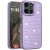 For Motorola Edge 2025 Beautiful Diamond Metallic Design Metal  Chrome Edged Hybrid - Purple