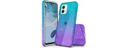 For Motorola G POWER 5G (2023) Sparkle Glitter Hybrid Case Cover - Colorful