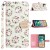 For Motorola G POWER 5G (2023) Diamond Bling Design Wallet With Lanyard Cover Case - Vintage Flower