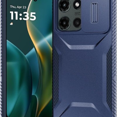 For Motorola Moto G Stylus 5G 2024 Ultimate U Design Hybrid with Camera Window Covering - Dark Blue