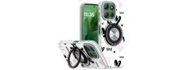 For Motorola Moto G Power 5G 2025 Metal Diamond CD Pattern  Design Matte Finished Hybrid with Rotational Ring [Car Mount  Friendly] Case - 2