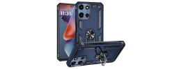 For Motorola Moto G 5G 2025 Sturdy Bracket Kickstand Magnetic Hybrid - Blue