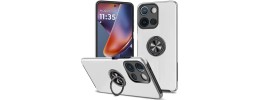 For Motorola Moto G 5G 2025 Sturdy Bracket Kickstand Magnetic Hybrid - Grey
