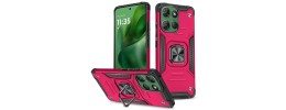 For Motorola Moto G 5G 2025 Sturdy Bracket Kickstand Magnetic Hybrid - Pink