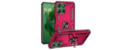 For Motorola Moto G Power 5G 2025 Sturdy Bracket Kickstand Magnetic Hybrid - Pink