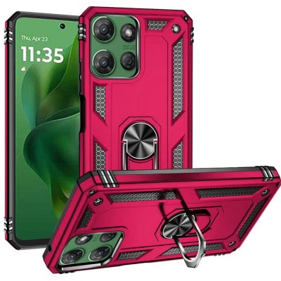 For Motorola Moto G Power 5G 2025 Sturdy Bracket Kickstand Magnetic Hybrid - Pink
