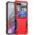 For Motorola Razr 2024 METKASE Noble lined shockproof dual layer hybrid in Slide-Out Package - Red/Black