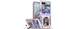 For Motorola Razr 2024 OPTIMUM Magnetic Ring Stand Hybrid - Rose Gold