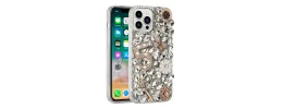 For Apple iPhone 11 (XI6.1) Full Diamond with Ornaments Case Cover - Crystal Five Ornament Floral