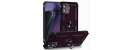 For Pixel 10 Pro XL Tough Hybrid With Ring Stand Case - Purple