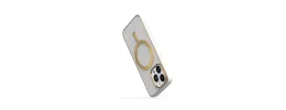For iP15 Pro Max Ultimate Quality PU Leather Hybrid Case Cover - White