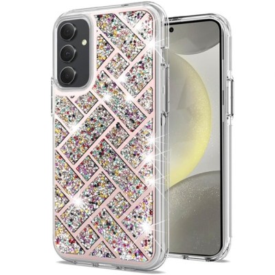 For Samsung s25/s24 Bling Hybrid Case Cover - C
