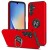 For Samsung A15 5G CHIEF Oil Painted Magnetic Ring Stand Hybrid Case Cover - Red