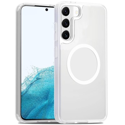 For Samsung A16 5G [Magnetic Circle] Smooth Safe Matte Feel Hybrid Case - Clear