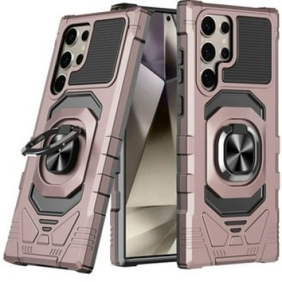 For Samsung A16 5G OPTIMUM Magnetic Ring Stand Hybrid Case Cover - Rose Gold