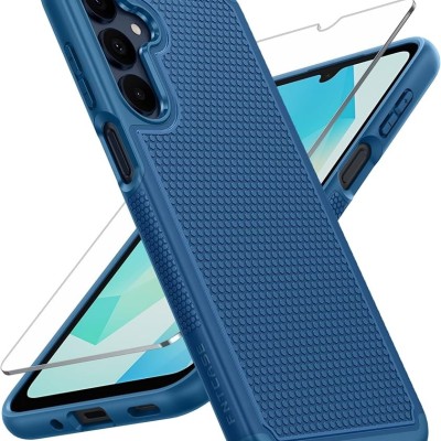 For Samsung A16 5G Tough Hybrid Case - Dark Blue