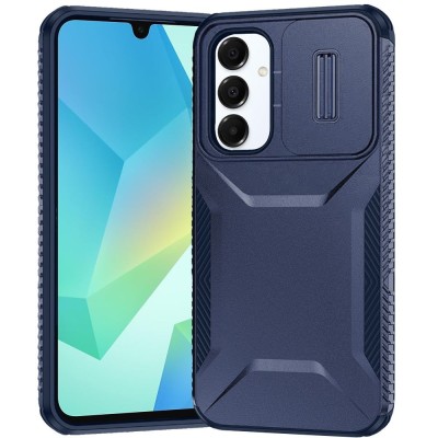 For Samsung A16 5G Ultimate U Design Hybrid with Camera Window Covering - Dark Blue