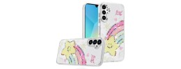 For Samsung A16 5G Resin Epoxy Design Diamond Metal Edged Hybrid Case - H