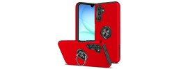 For Samsung A17 5G CHIEF Oil Painted Magnetic Ring Stand Hybrid Case Cover - Red