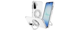 For Samsung A17 5G CHROME HQ Rotational Magnetic Ring Hybrid - Clear