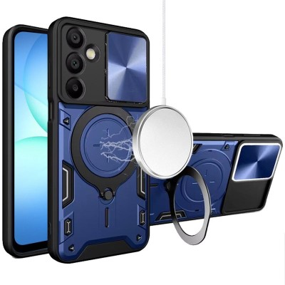 For Samsung A17 5G Diamond [Magnetic Circle] with CD Pattern Hybrid - Blue