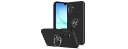 For Samsung A17 5G Epoxy Glitter Shimmer [Magnetic Circle] Hybrid Case - Black