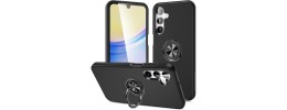 For Samsung A17 5G Loop Hybrid with [Magnetic Ring Circle] 360 degrees Rotational Kickstand Case Cover - Black