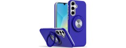 For Samsung A17 5G Loop Hybrid with [Magnetic Ring Circle] 360 degrees Rotational Kickstand Case Cover - Light Blue