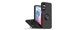 For Samsung A17 5G Magnetic Ring Stand Classic Design FULL Camera Protection Hybrid Case - Black