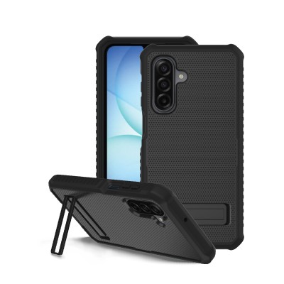 For Samsung A17 5G Metal Diamond CD Pattern Design Matte Finished Hybrid with Rotational Ring [Car Mount Friendly] Case - Floral D