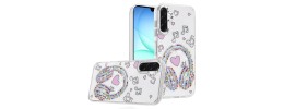For Samsung A17 5G Resin Epoxy Design Diamond Metal Edged Hybrid Case - G