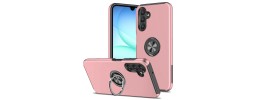 For Samsung A17 5G Ring Magnetic Kickstand Hybrid Case Cover - Hot Pink