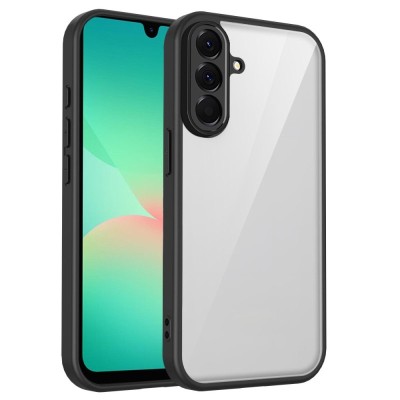 For Samsung A17 5G Sturdy Ultra Thick 3mm Transparent Hybrid  Case Cover - Smoke