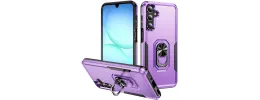 For Samsung A17 5G Tough Hybrid With Ring Stand Case - Purple